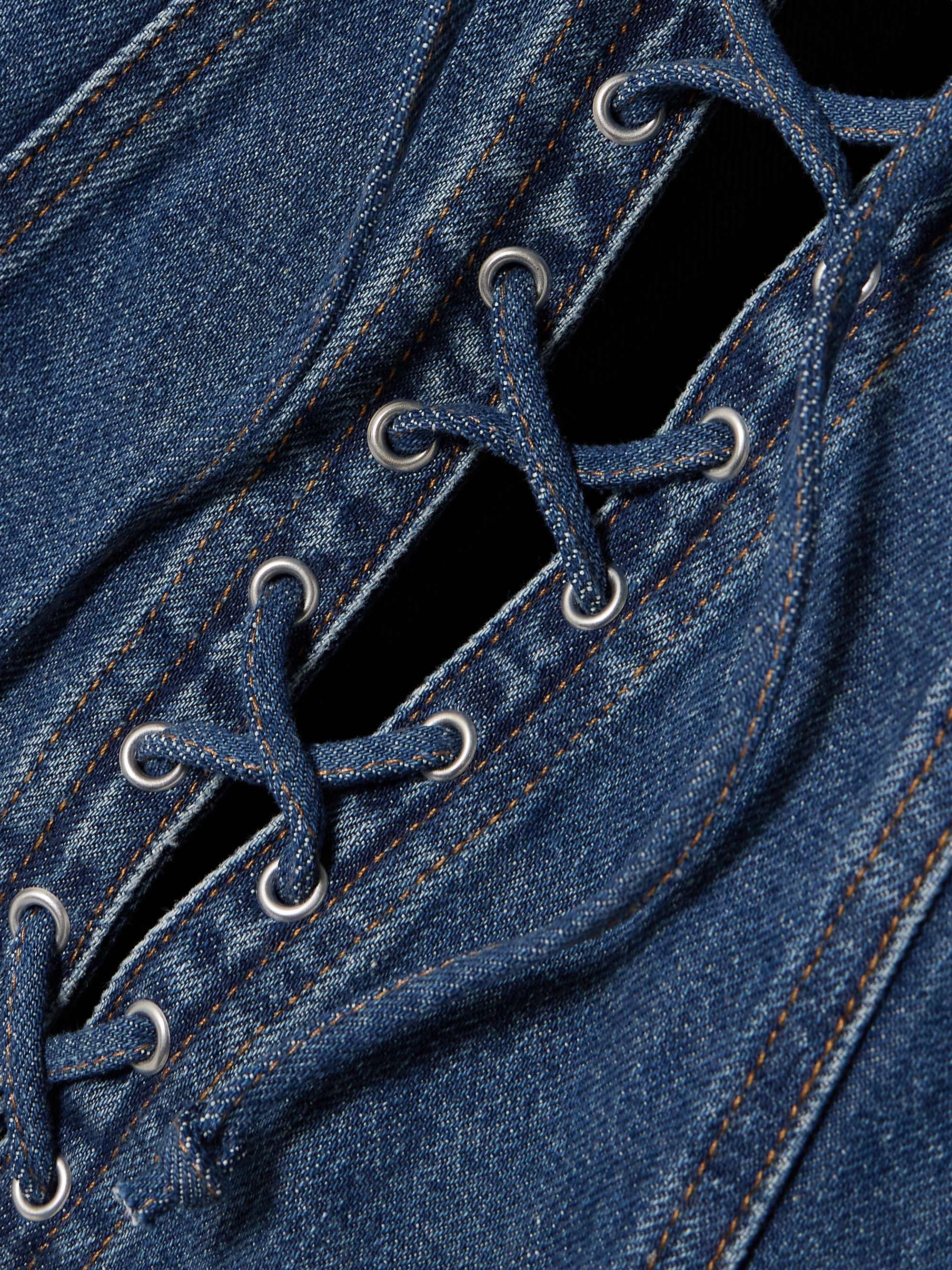 STELLA MCCARTNEY Denim mini dress | NET-A-PORTER