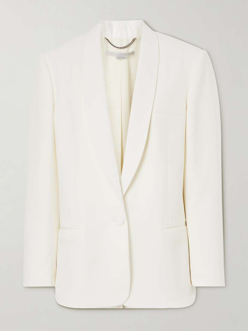 Stella McCartney + Net Sustain Oversized Wool-twill Blazer