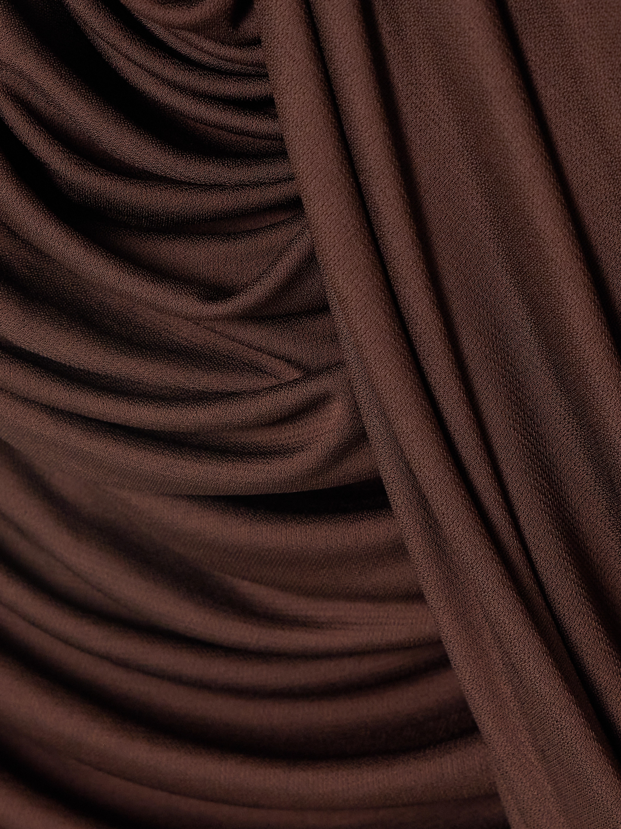 Loewe Strapless draped gathered jersey midi dress