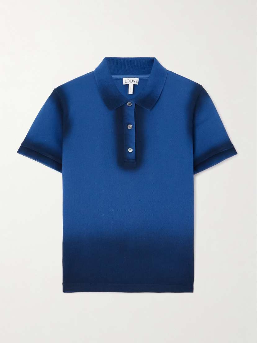 Loewe Dégradé Cotton-blend Piqué Polo Shirt