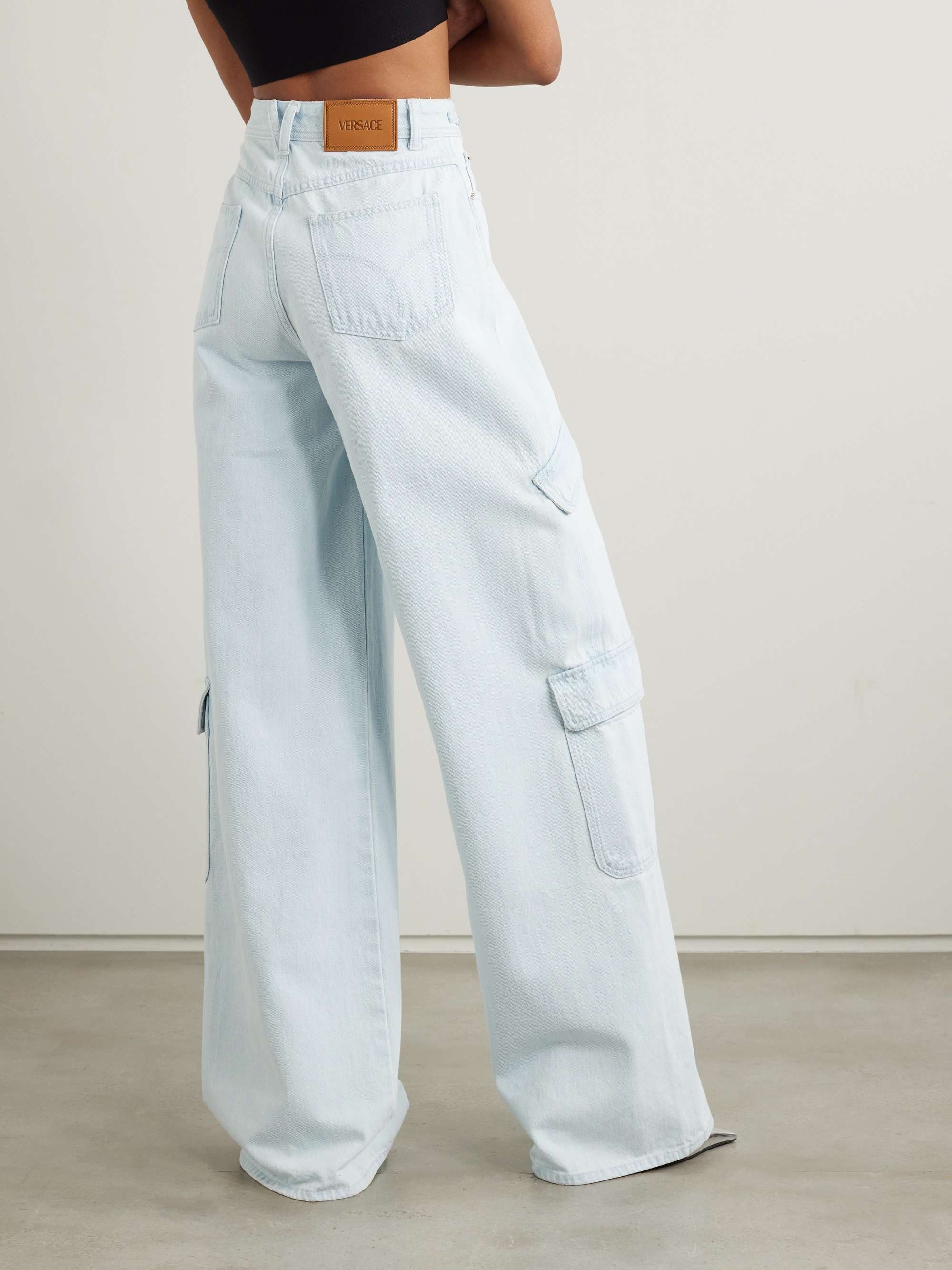 Ribbon Cargo Jeans | VERSACE US