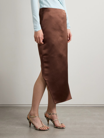 Givenchy Duchesse silk-satin midi skirt
