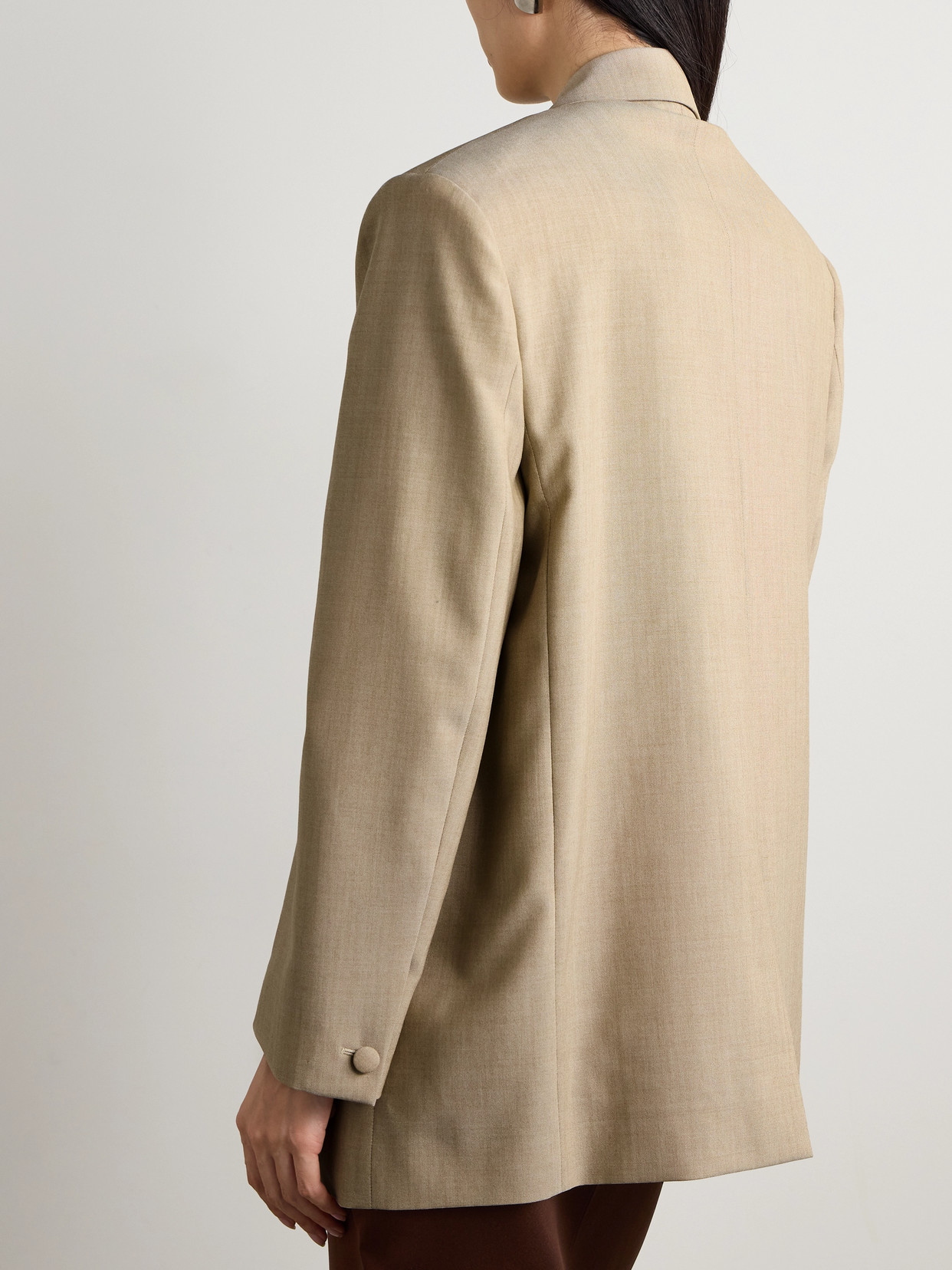Givenchy Double-breasted Wool Blazer In Neutrals
