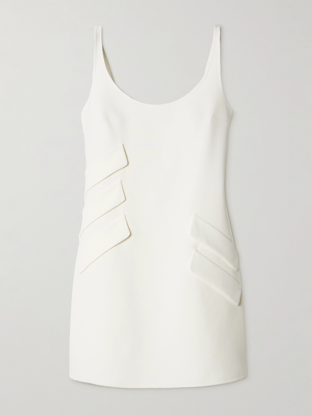 Versace Crepe Mini Dress In White