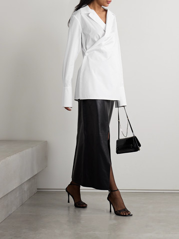 Givenchy Cotton-poplin wrap top
