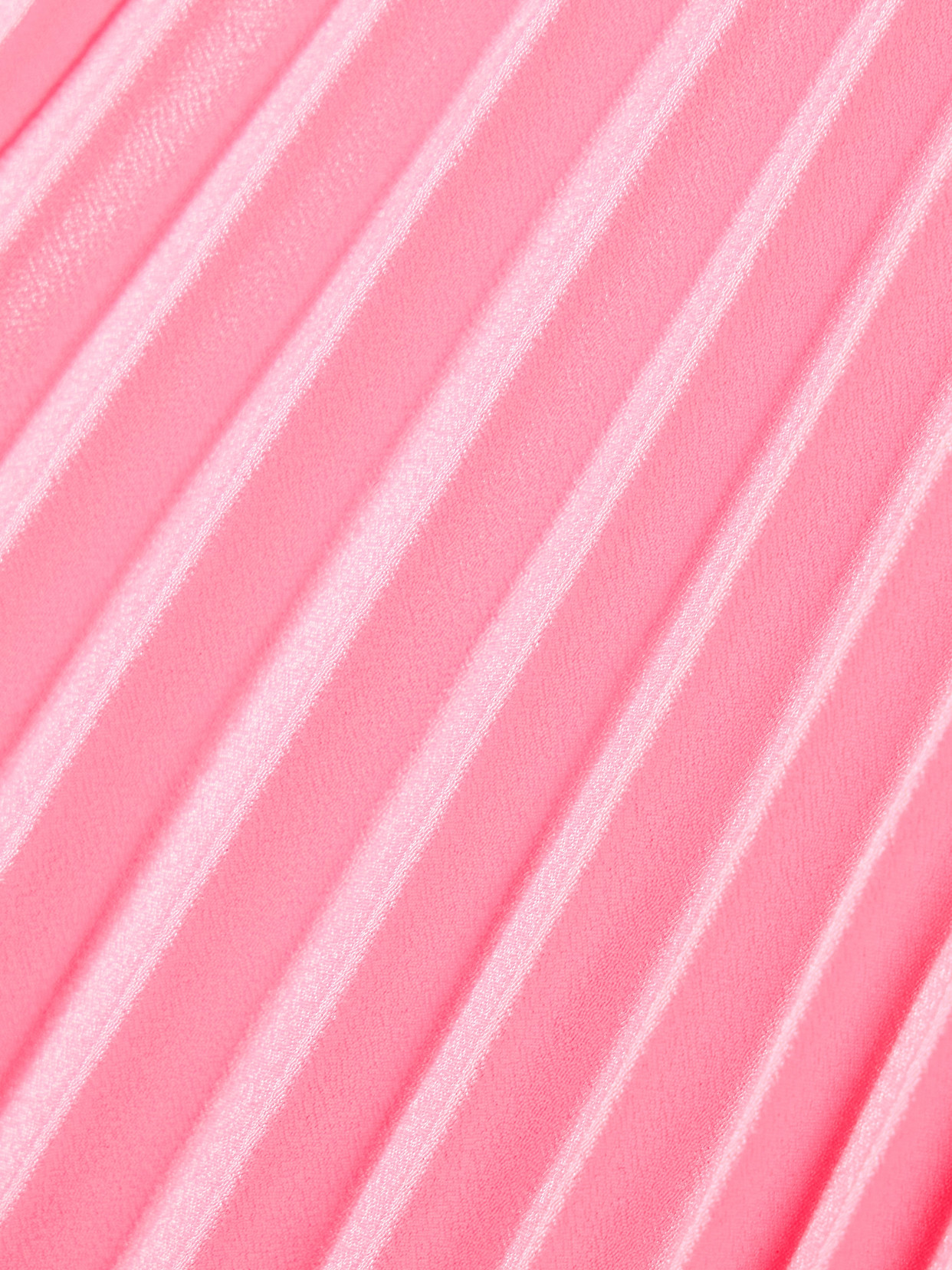 Ruffled Plissé-Satin Mini
