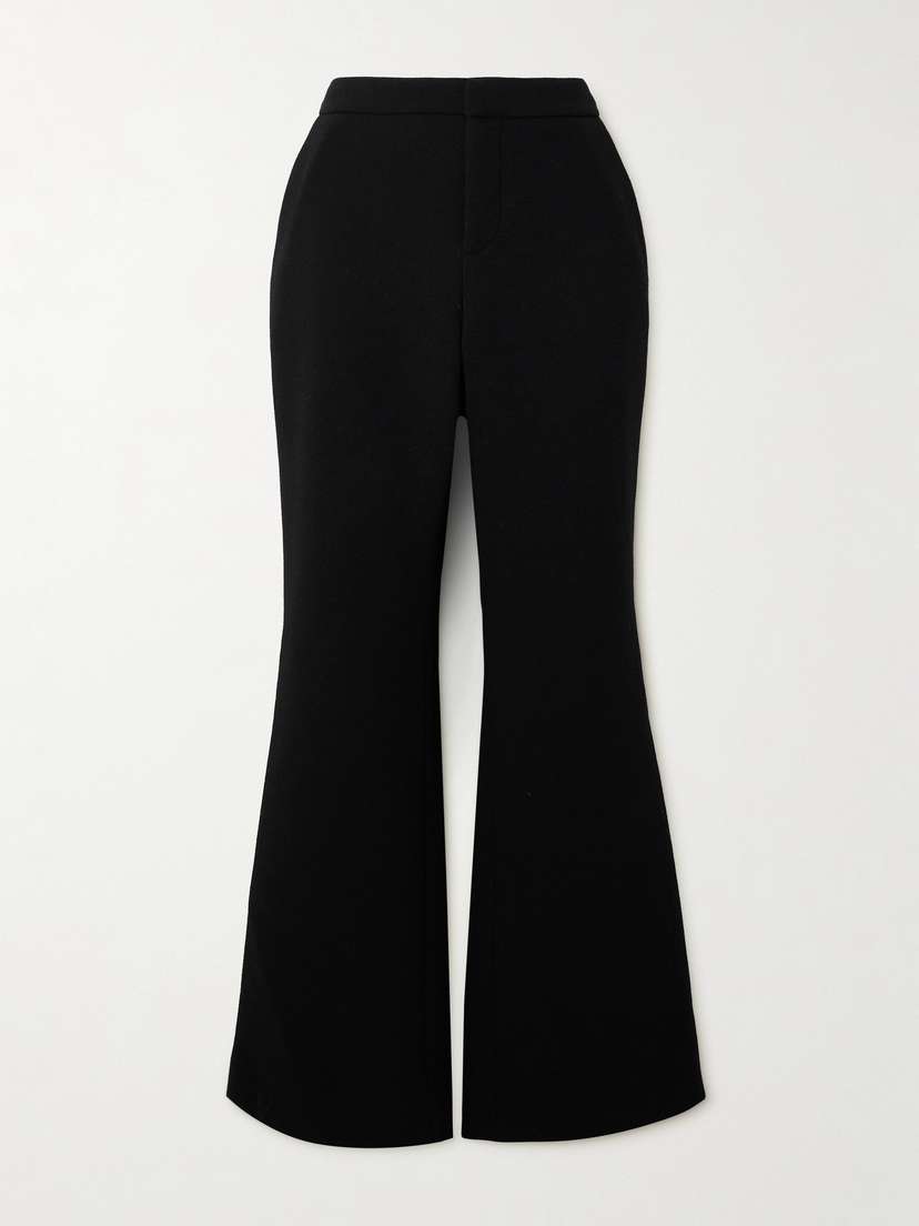 Balmain Wool-crepe Flared Pants