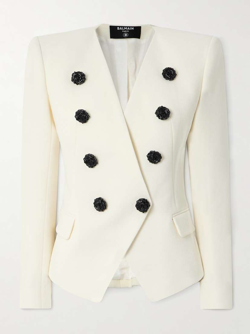 Balmain Embellished Wool Blazer