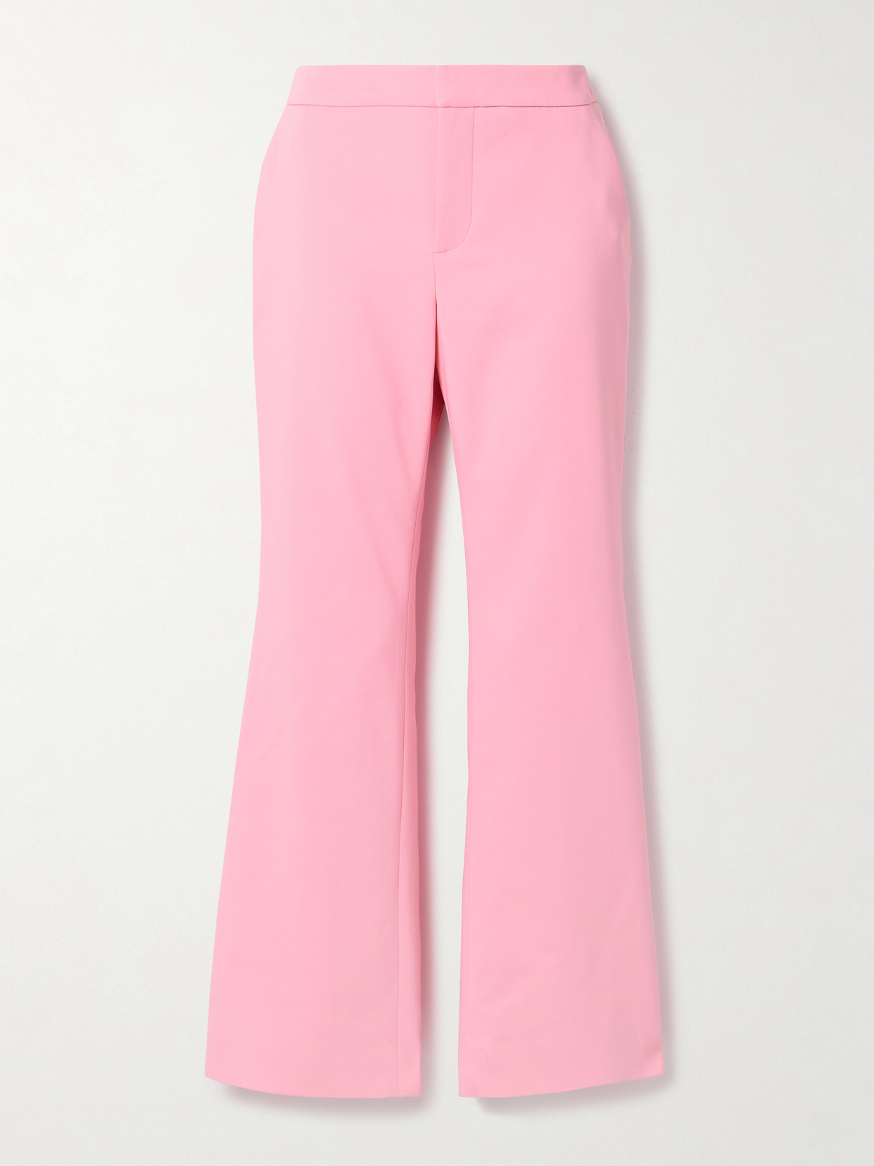 Balmain Crepe Straight-leg Pants In Pink