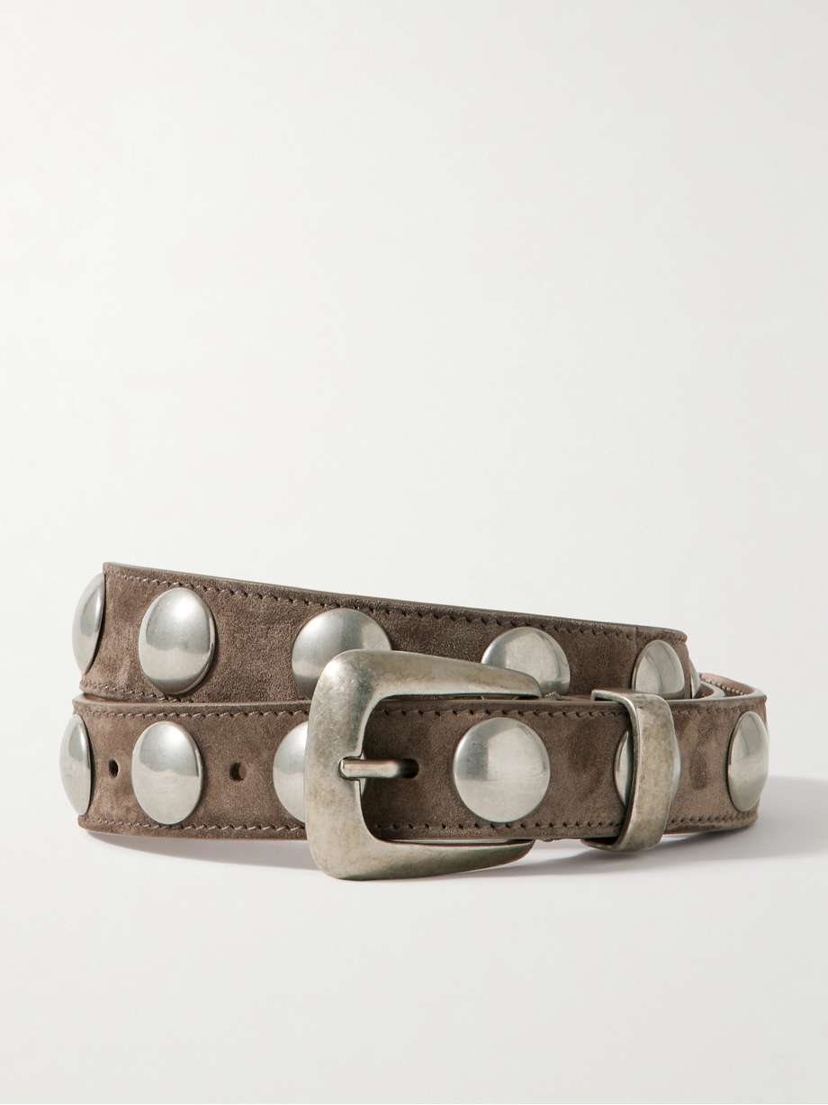 Studded Suede Belt