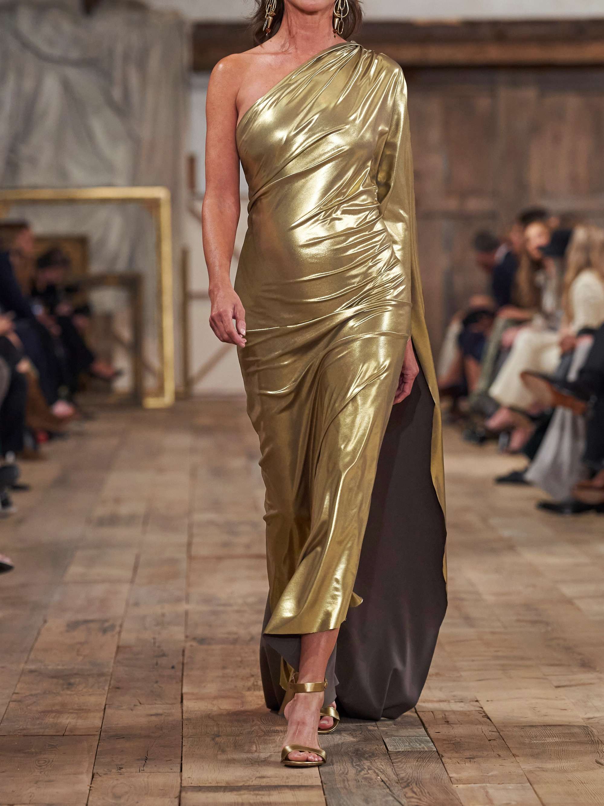 RALPH LAUREN COLLECTION Jackeline one-shoulder asymmetric
