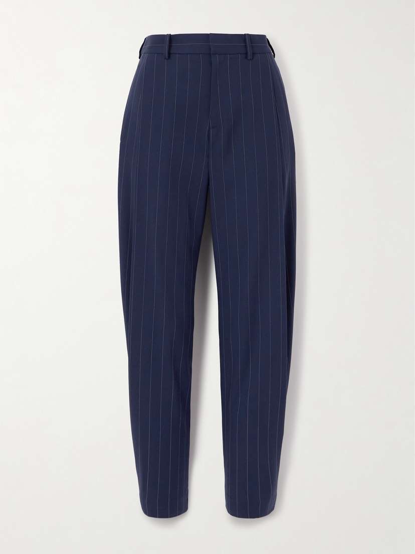Ralph Lauren Collection Cassidy Striped Wool-twill Pants