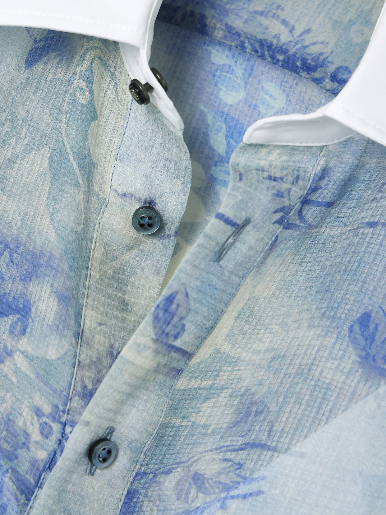 Collection - Nancie Cotton Poplin-Trimmed Floral-Print Silk-Gauze Shirt