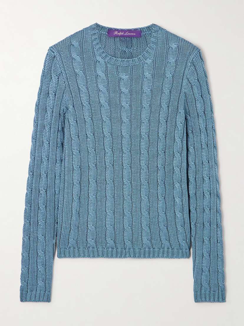 Ralph Lauren Collection Cable-knit Silk Sweater - xx large