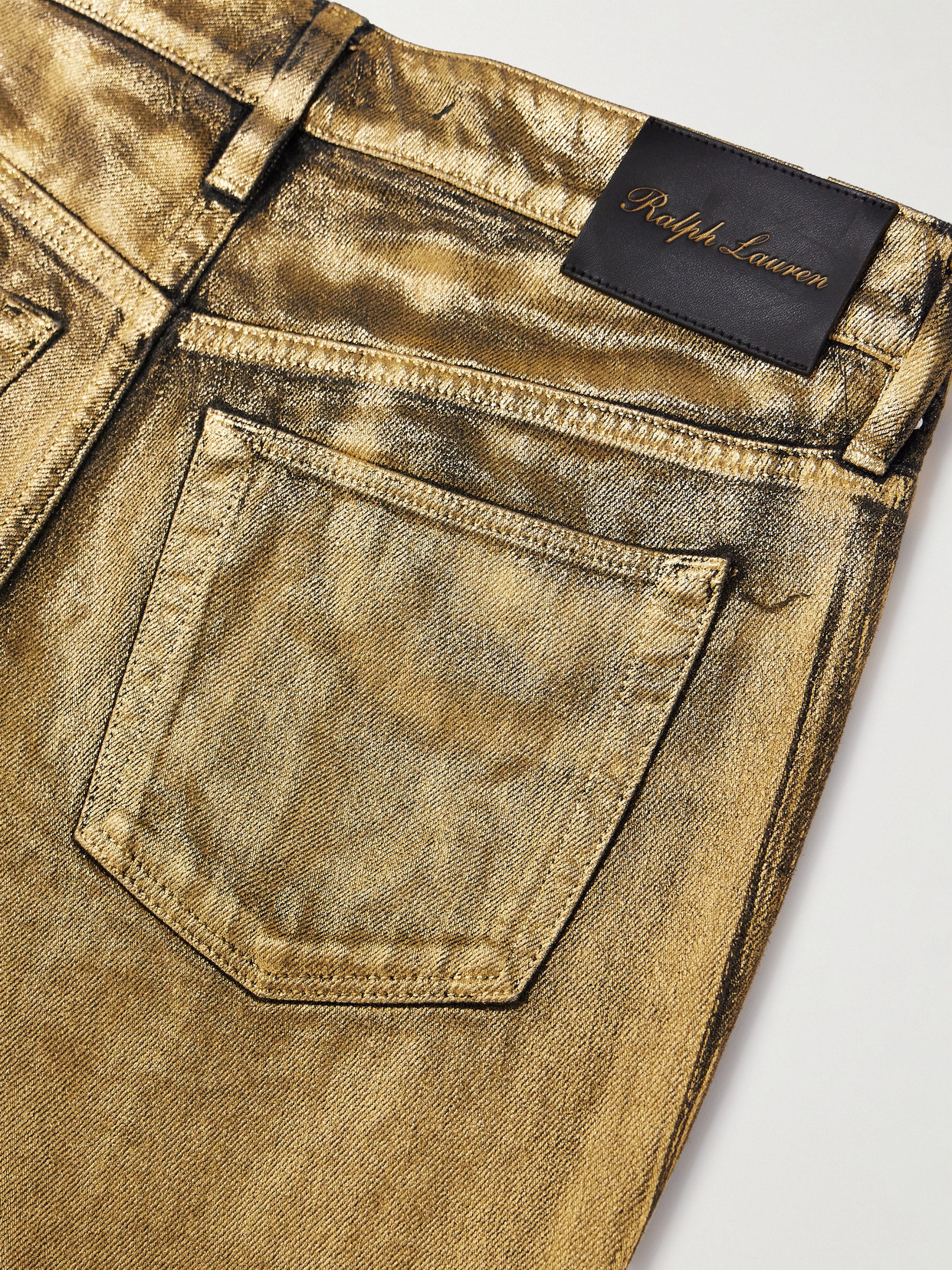 Collection - Metallic Coated Low-Rise Skinny