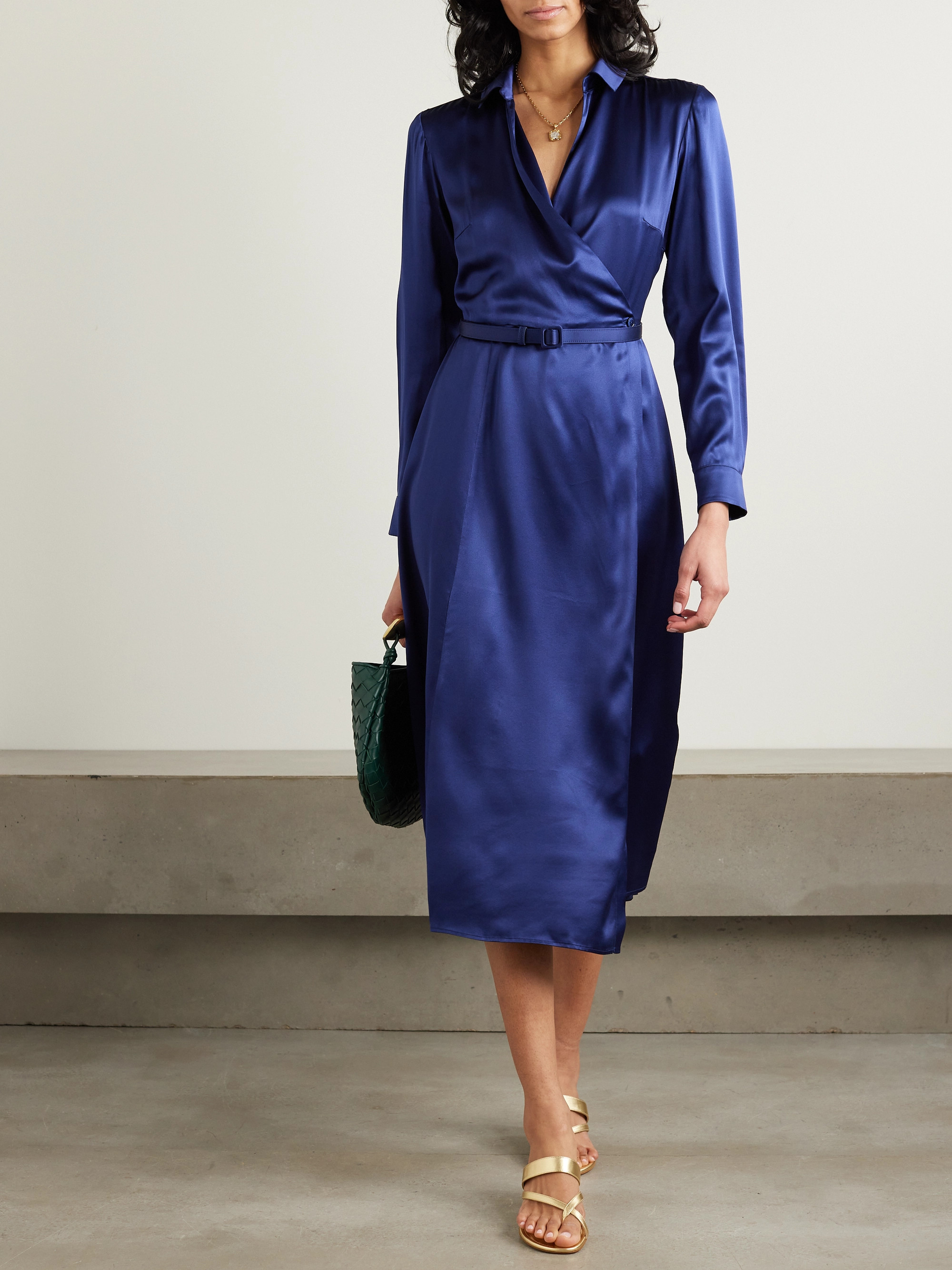 chinese dress ladies Lauren Ralph Lauren Womens Surplice Printed Midi Dress Green 0 at Amazon  Women's Clothing store main image 1
