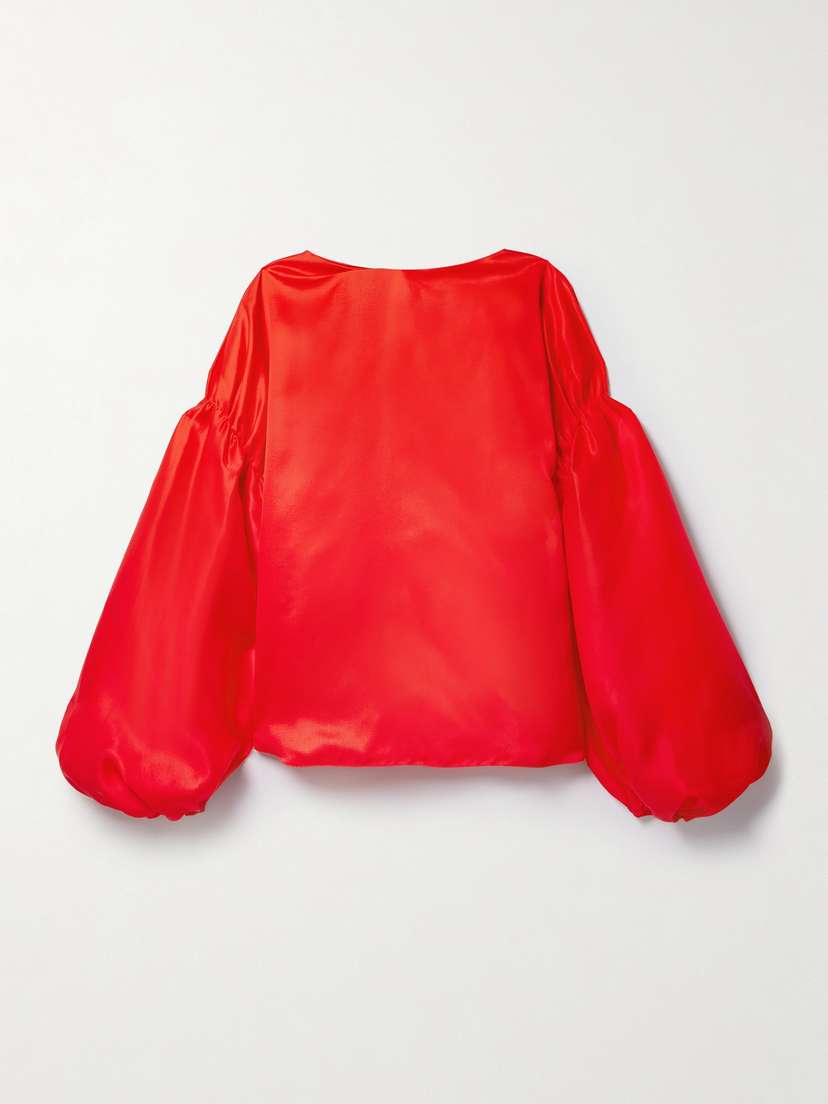 Khaite Quico Oversized Silk Blouse