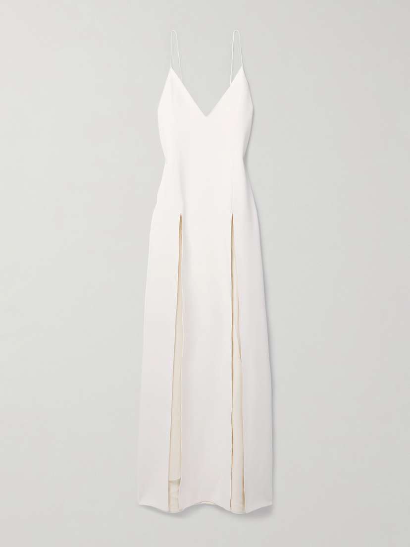 Khaite Nonya Crepe Maxi Dress