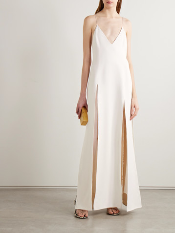 KHAITE Nonya crepe maxi dress