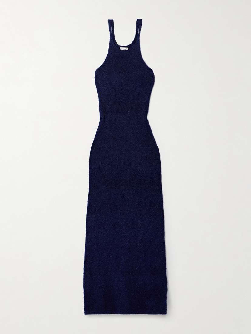 Khaite — Jaime brushed silk and cashmere-blend maxi dress