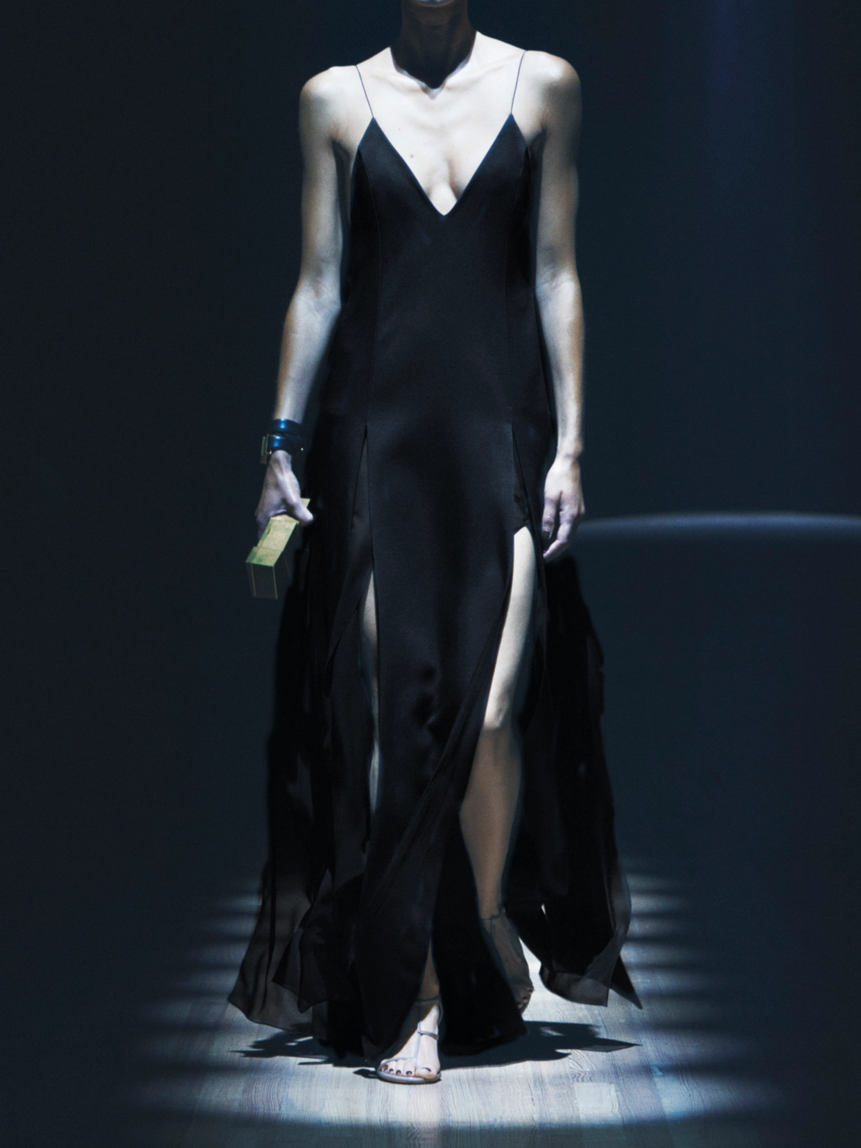 Khaite The Nonya V-neck Sleeveless Dress In Black