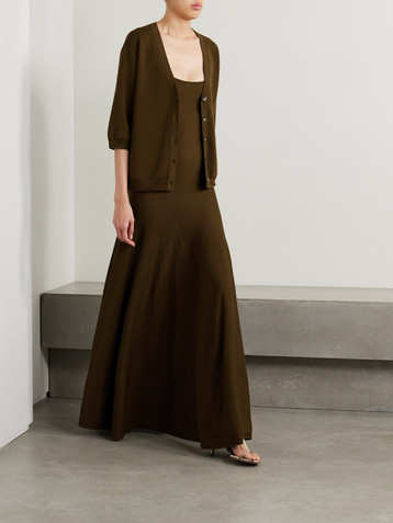 KHAITE Ember merino wool-blend maxi dress