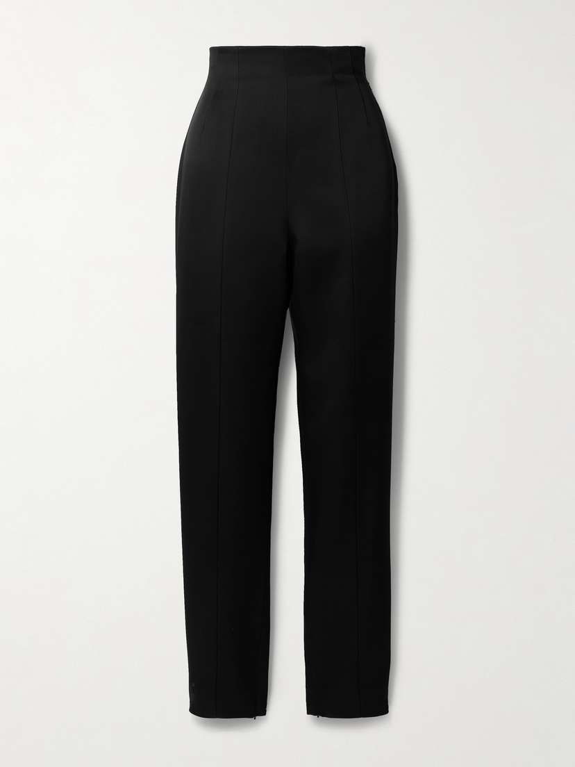 Khaite Lenn High-rise Crepe Pants