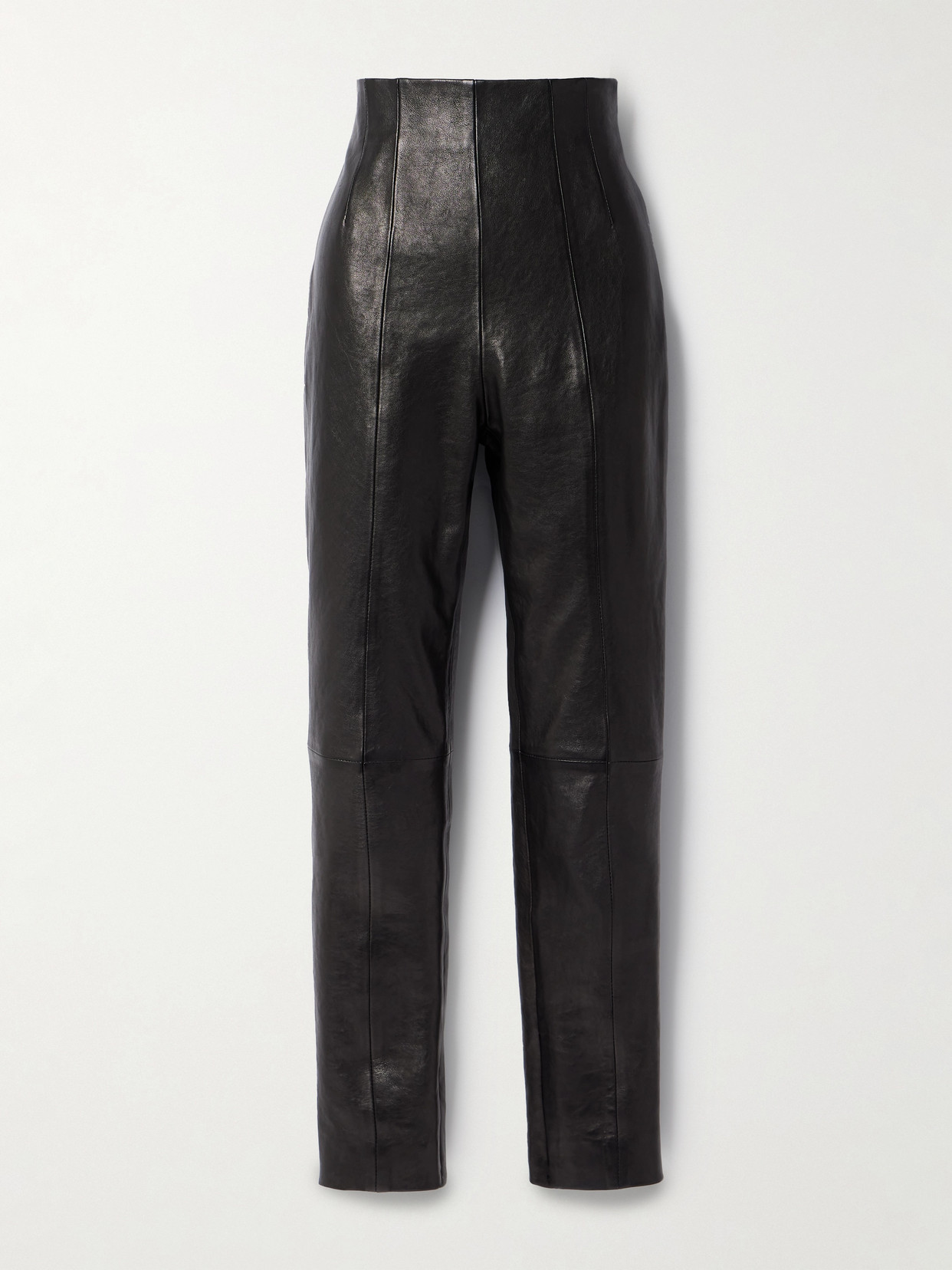 Khaite Lenn High-rise Leather Pants - Black