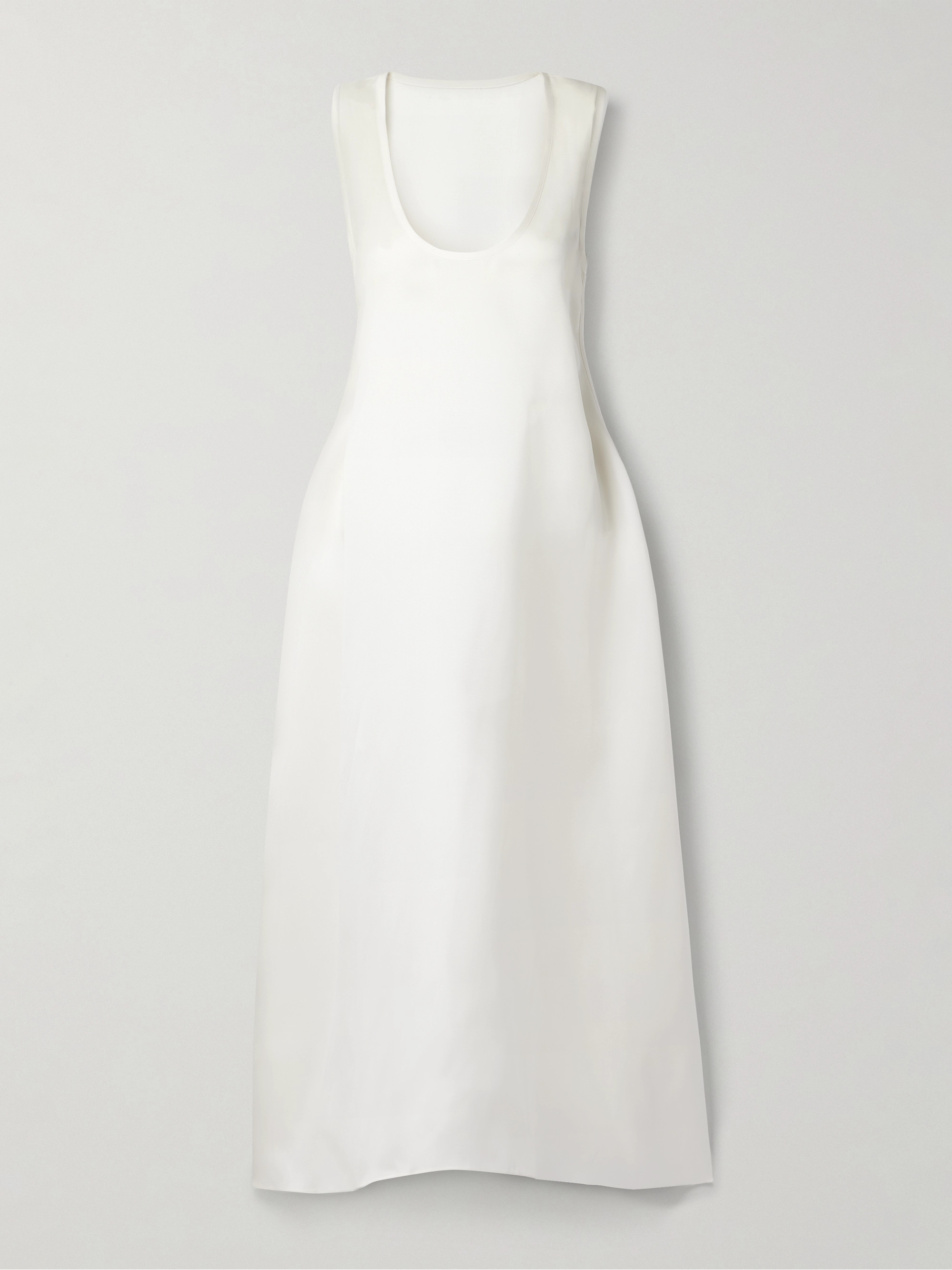 KHAITE Coli silk-organza midi dress thumbnail