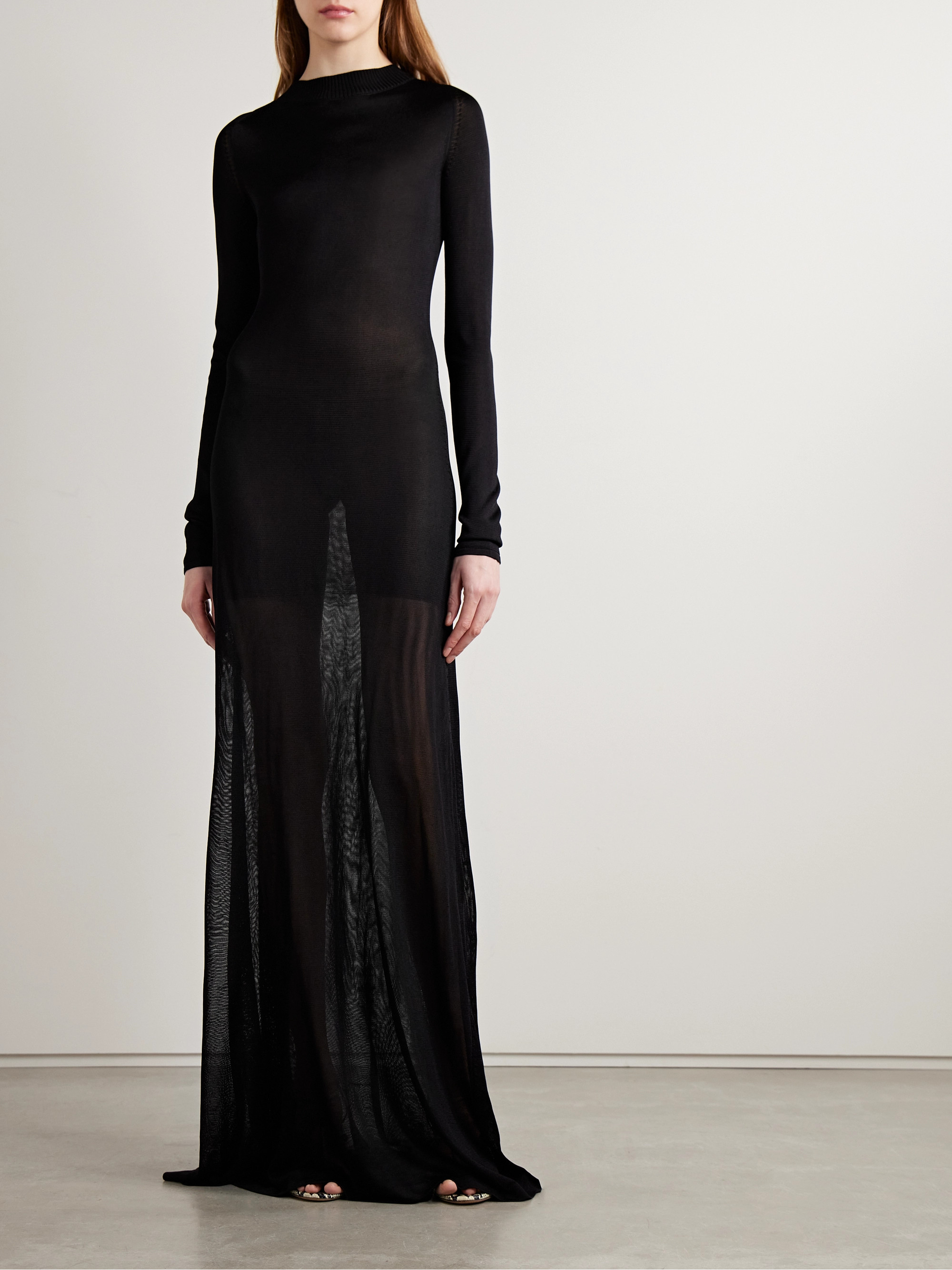 KHAITE Valera knitted maxi dress thumbnail