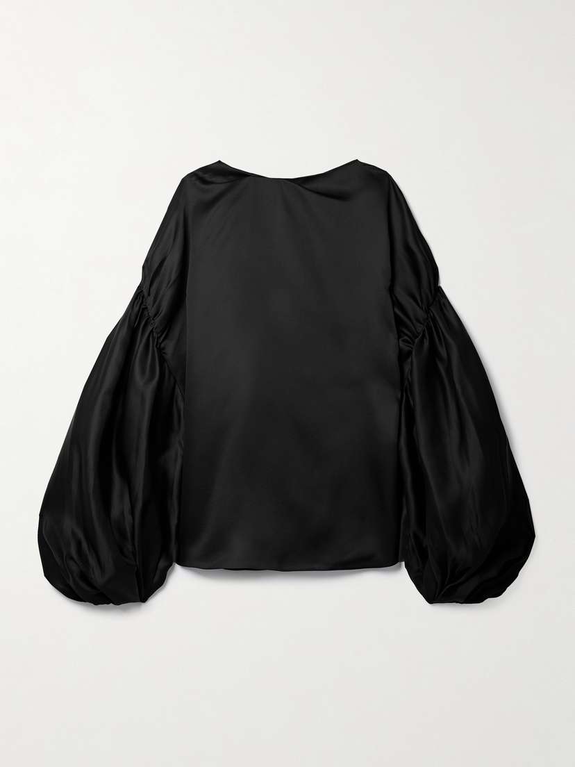 Khaite Quico Oversized Silk Blouse