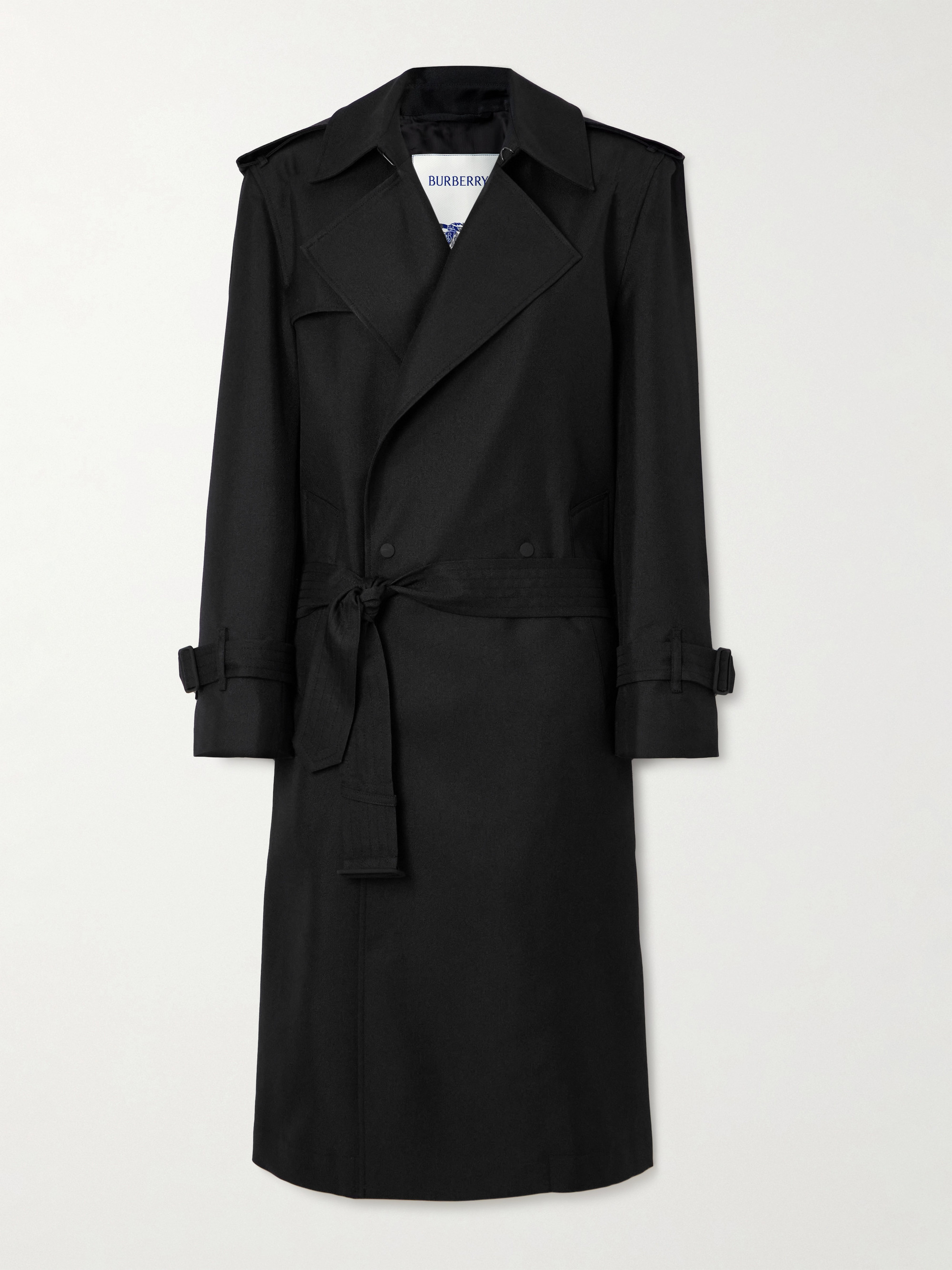 Burberry Silk-blend twill trench coat thumbnail