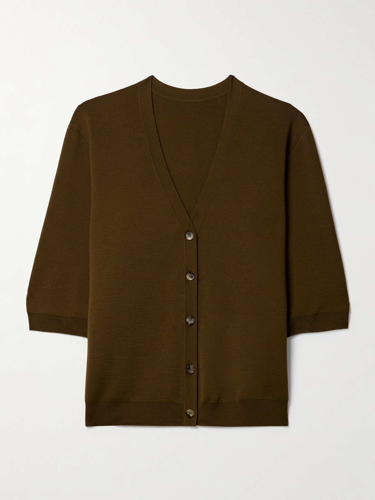 KHAITE - Tedi Wool-blend Cardigan - Green