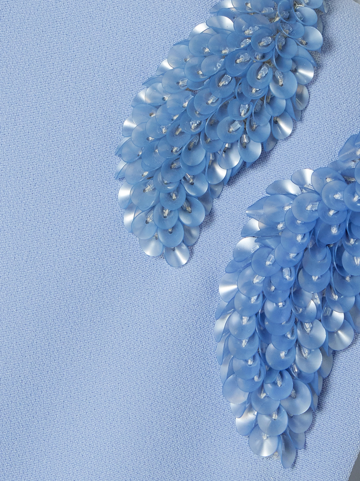 Safiyaa Dana Embellished Crepe Gown In Blue