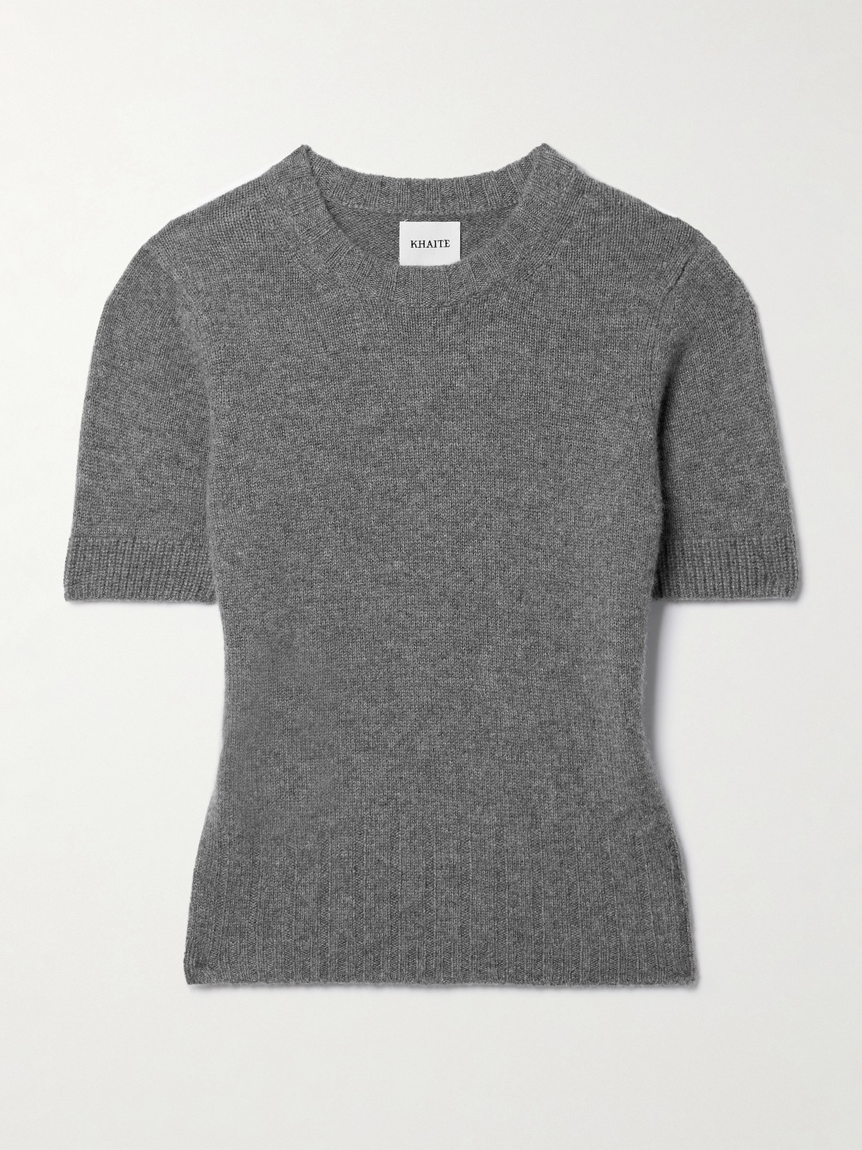 Khaite Luphia Cashmere T-shirt In Mercury