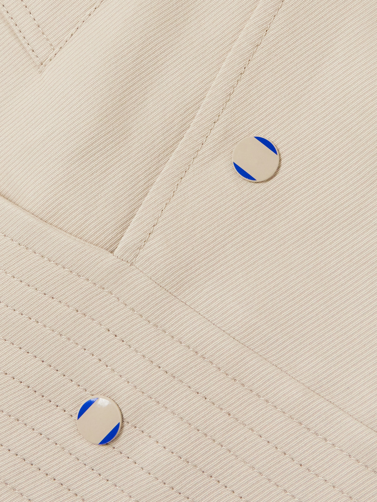 Burberry Canvas Trench Coat In Cream
