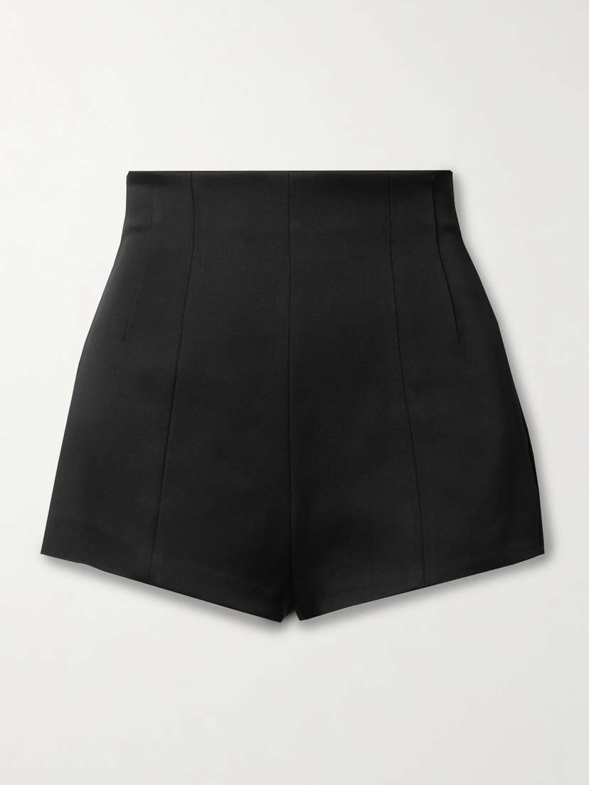 Khaite Lennman Satin-crepe Shorts