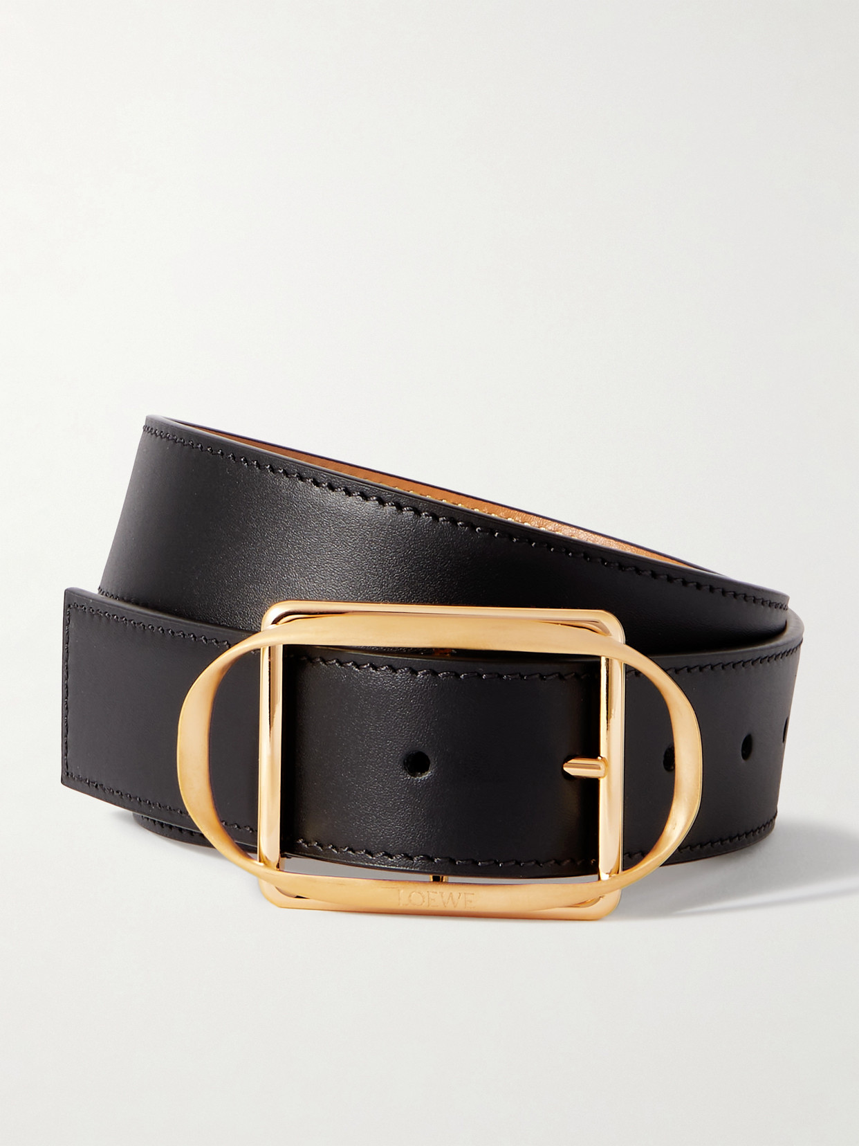 Loewe Leather Belt In Black