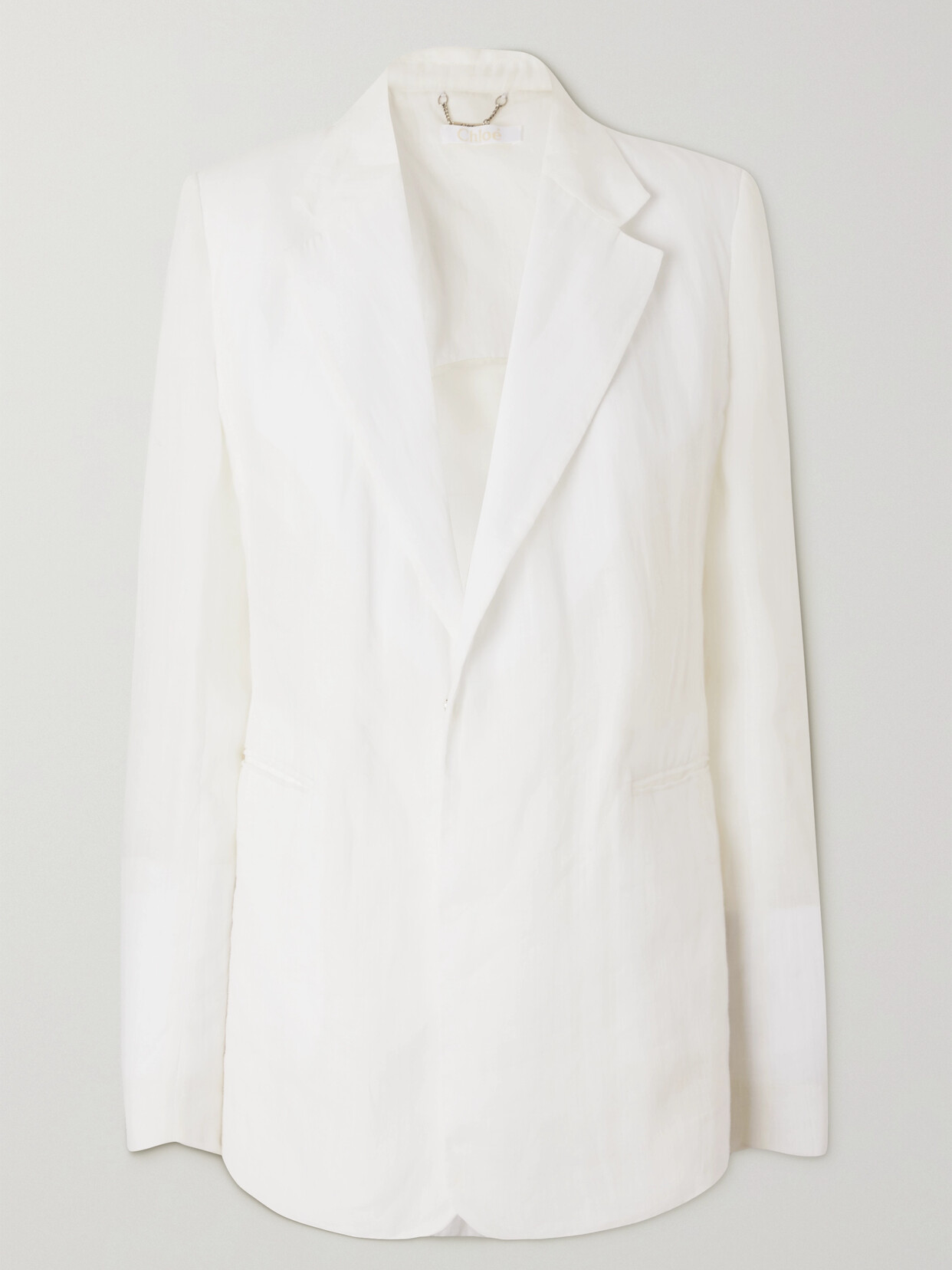 Chloé Ramie Blazer - White
