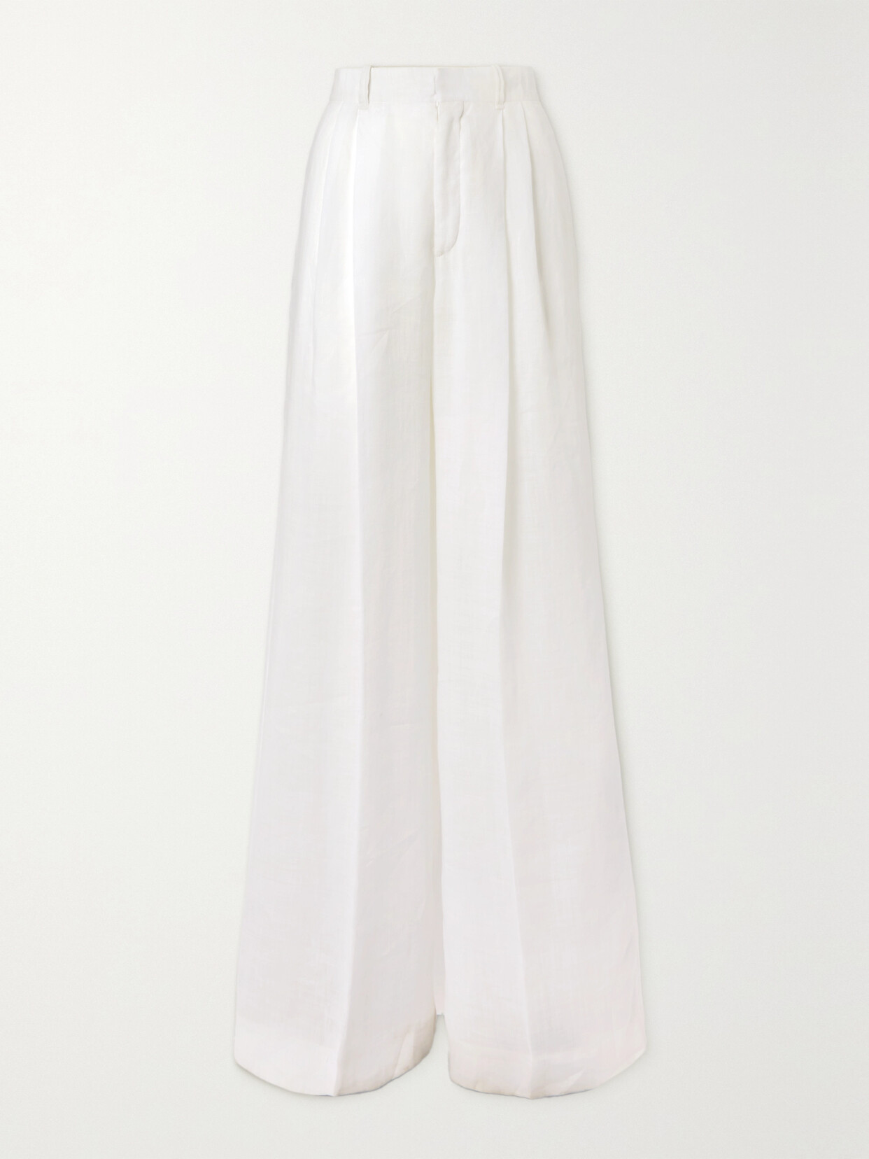 Chloé Ramie Wide-leg Pants - White