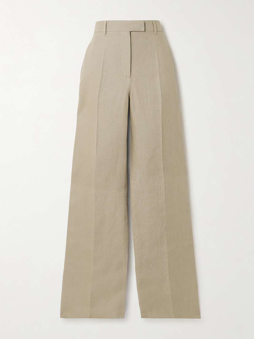 Valentino Garavani Linen Wide-leg Pants