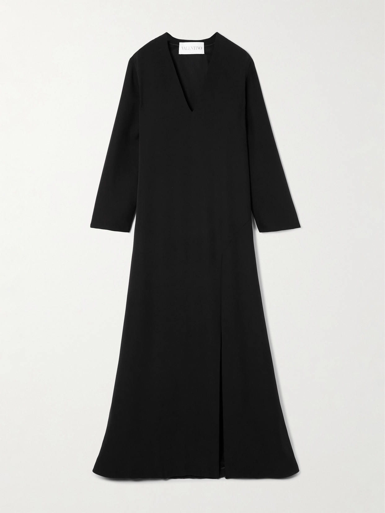 Valentino Silk-crepe Gown In Black