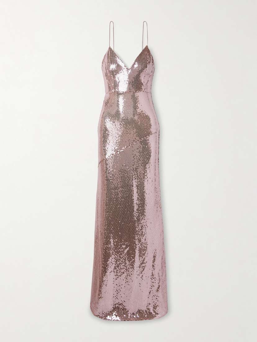Alex Perry Sequin-embellished Stretch-tulle Gown - UK 12