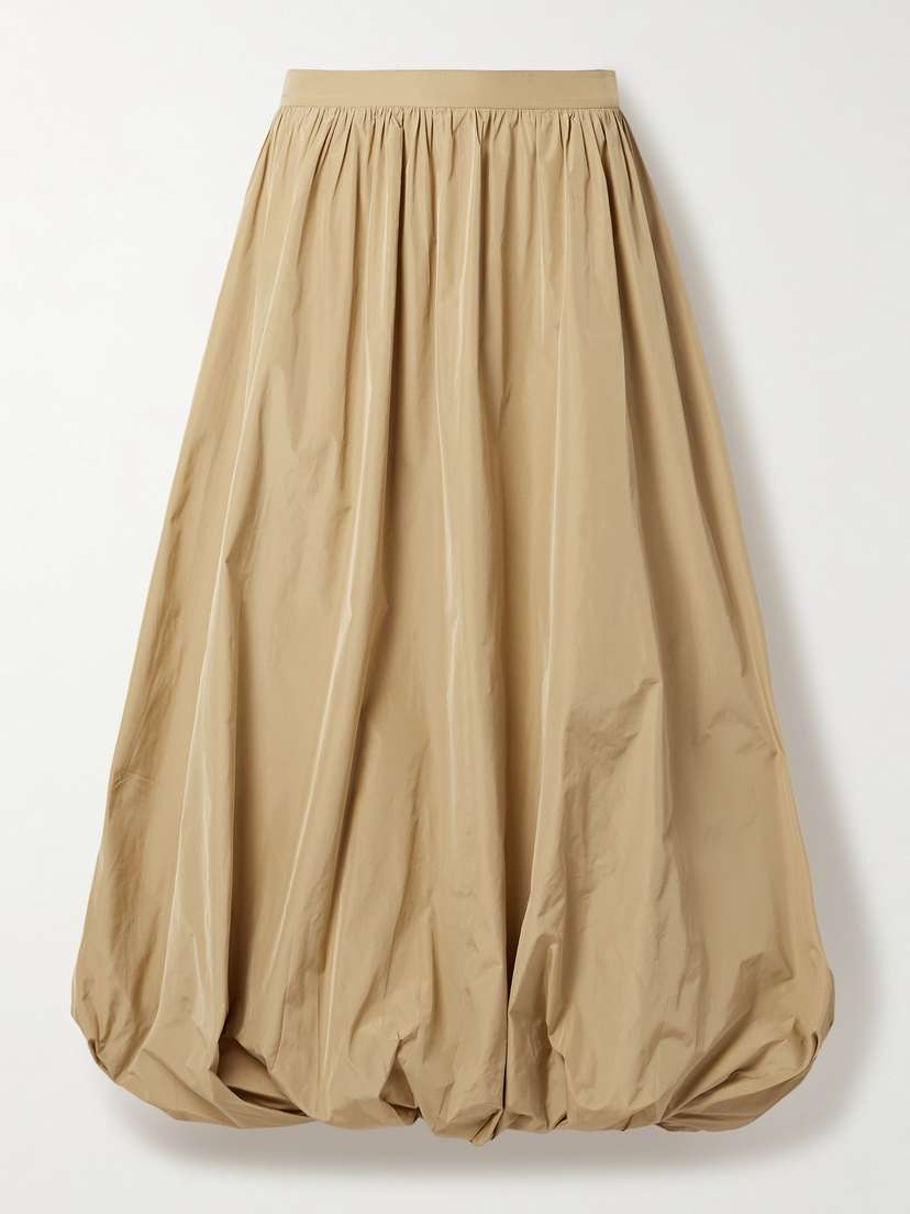 Co Gathered Poplin Maxi Skirt