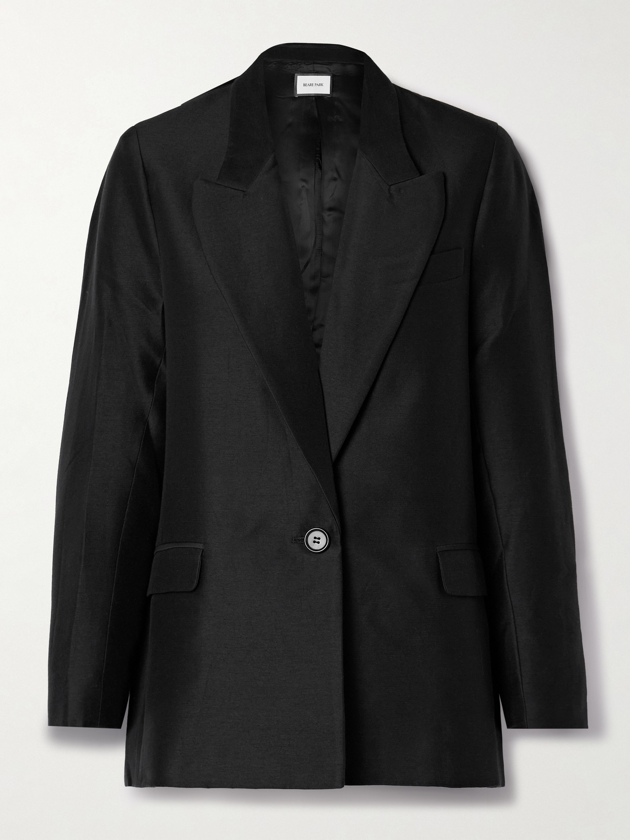 Beare Park Iris Wool Blazer In Black