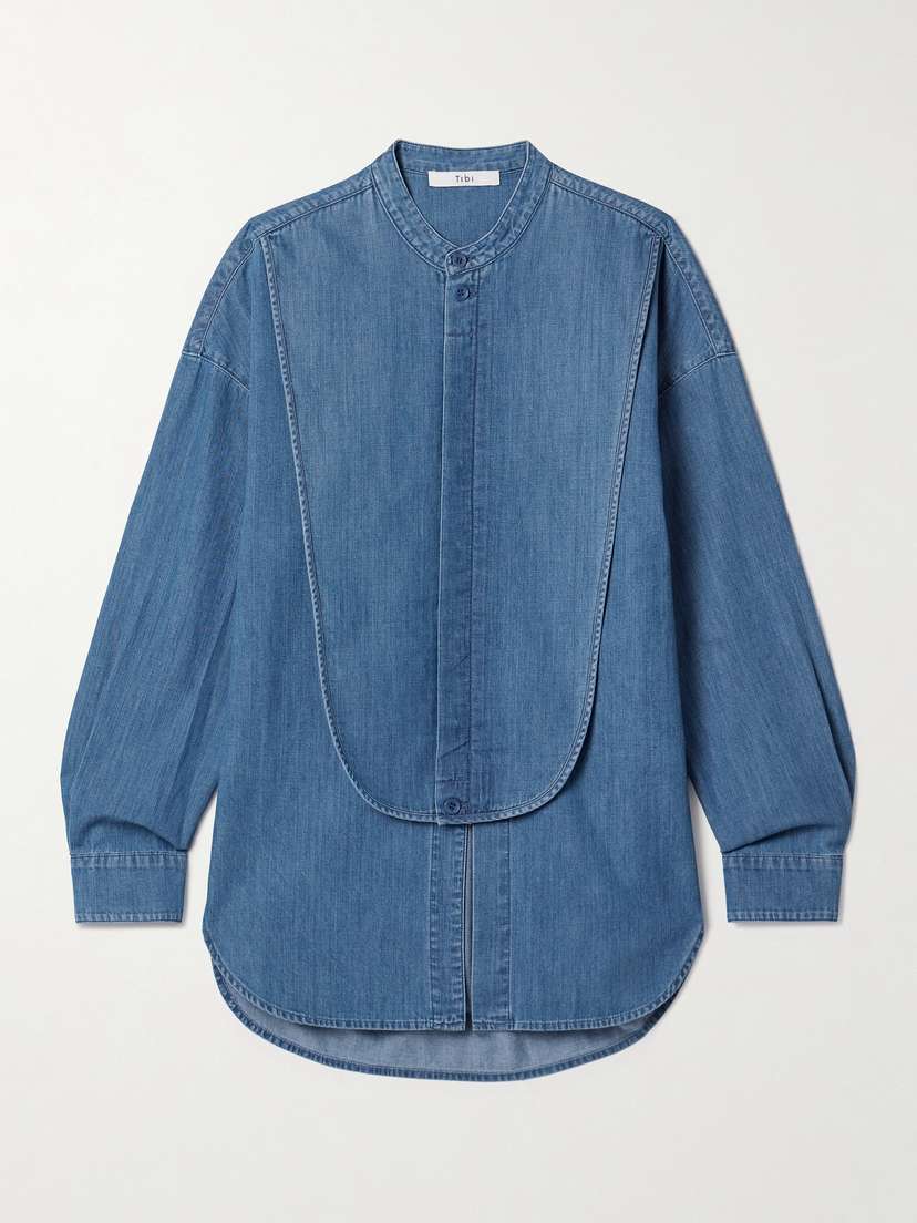 Tibi Layered Denim Shirt -  - x large