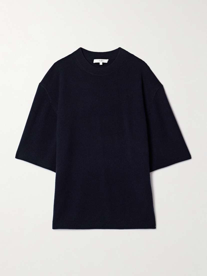 Tibi Oversized Wool And Cashmere-blend T-shirt -  - x large