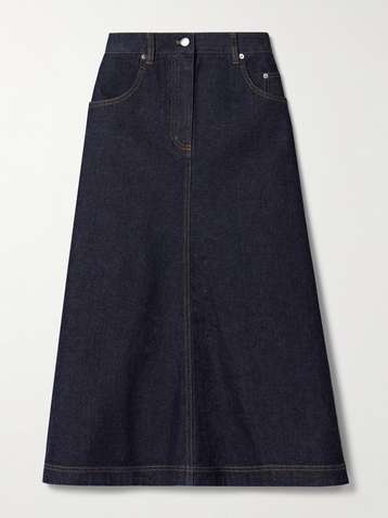 Dark hot sale denim skirts