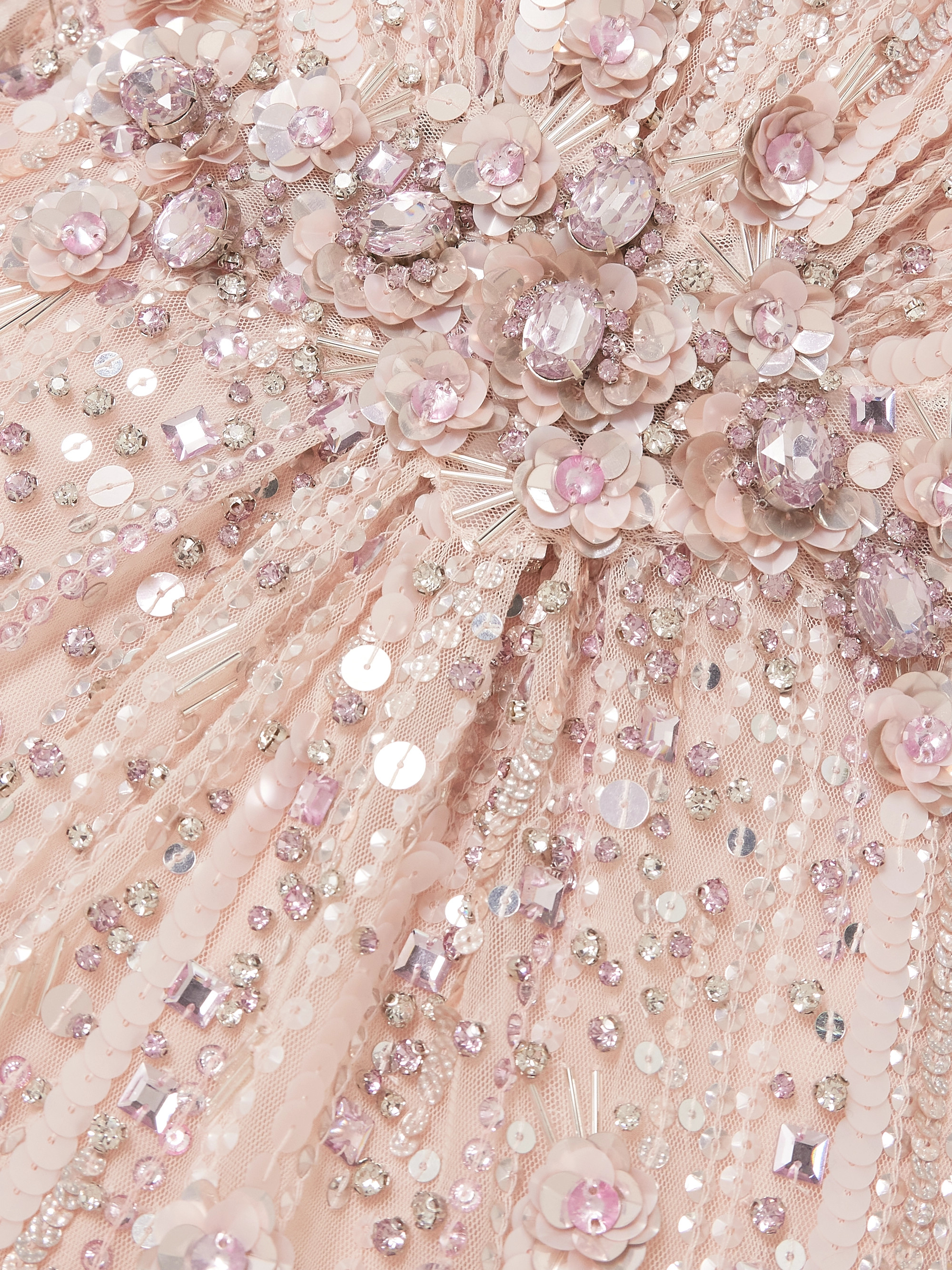 Jenny Packham Bright Star embellished sequined tulle gown thumbnail
