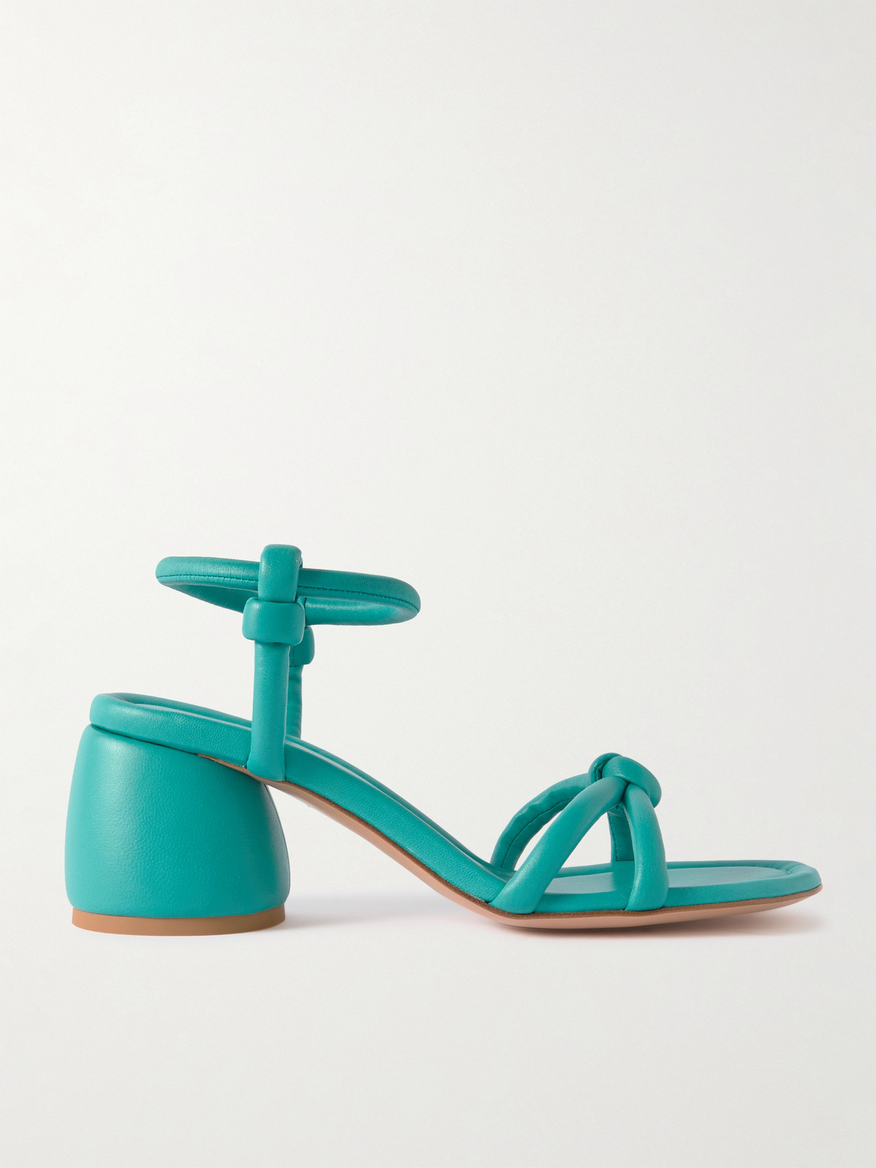 Gianvito Rossi Cassis 60 Leather Sandals In Blue